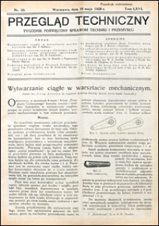 Przegląd Techniczny 1928 nr 20