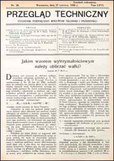 Przegląd Techniczny 1928 nr 26