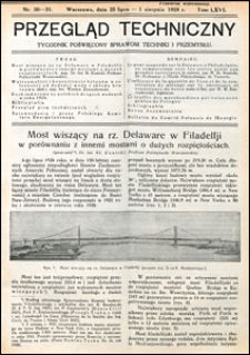 Przegląd Techniczny 1928 nr 30-31