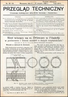 Przegląd Techniczny 1928 nr 32-33