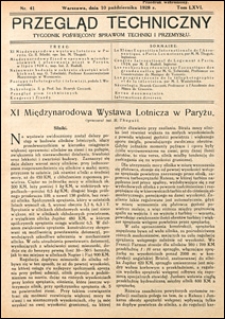 Przegląd Techniczny 1928 nr 41