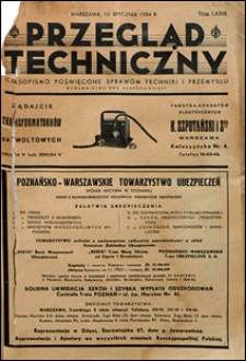 Przegląd Techniczny 1934 nr 1