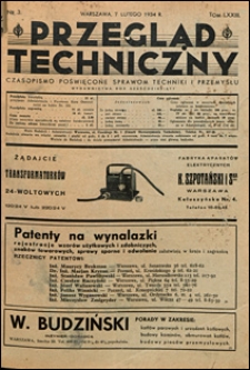 Przegląd Techniczny 1934 nr 3