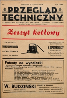 Przegląd Techniczny 1934 nr 4