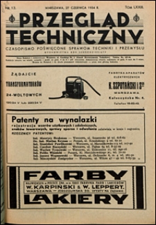 Przegląd Techniczny 1934 nr 13