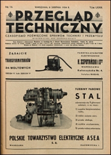 Przegląd Techniczny 1934 nr 16