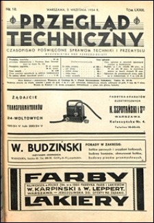 Przegląd Techniczny 1934 nr 18