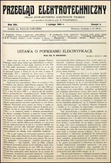 Przegląd Elektrotechniczny 1934 nr 3