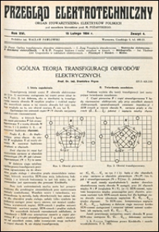 Przegląd Elektrotechniczny 1934 nr 4