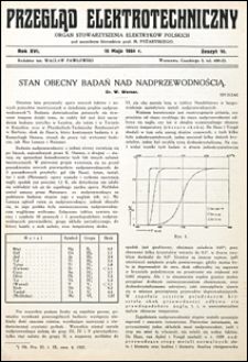 Przegląd Elektrotechniczny 1934 nr 10