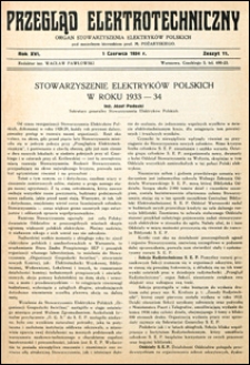 Przegląd Elektrotechniczny 1934 nr 11