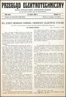 Przegląd Elektrotechniczny 1934 nr 14