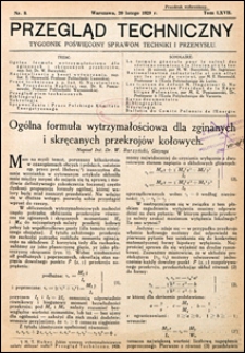 Przegląd Techniczny 1929 nr 8