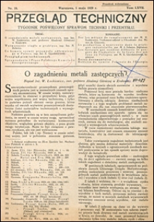 Przegląd Techniczny 1929 nr 18
