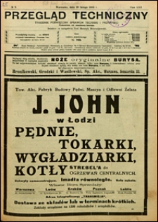 Przegląd Techniczny 1923 nr 8