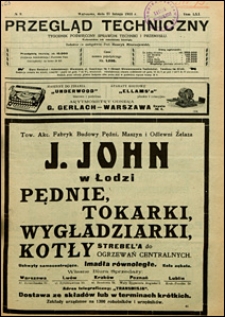 Przegląd Techniczny 1923 nr 9