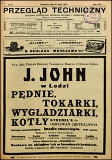 Przegląd Techniczny 1923 nr 21
