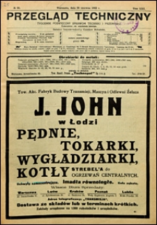 Przegląd Techniczny 1923 nr 26