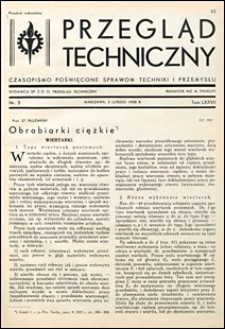 Przegląd Techniczny 1938 nr 3