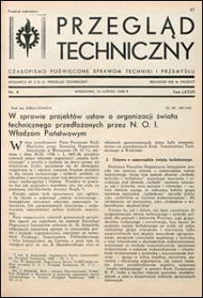 Przegląd Techniczny 1938 nr 4