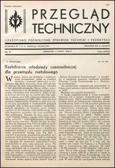 Przegląd Techniczny 1938 nr 5