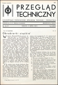 Przegląd Techniczny 1938 nr 16-17