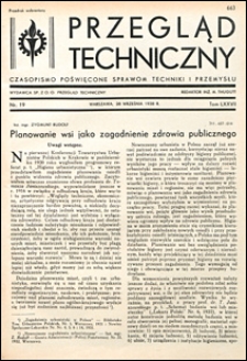 Przegląd Techniczny 1938 nr 19