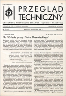 Przegląd Techniczny 1938 nr 21-22