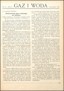 Gaz i Woda 1930 nr 10