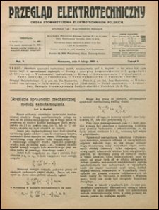 Przegląd Elektrotechniczny 1923 nr 3
