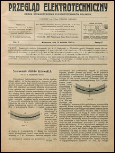 Przegląd Elektrotechniczny 1923 nr 8