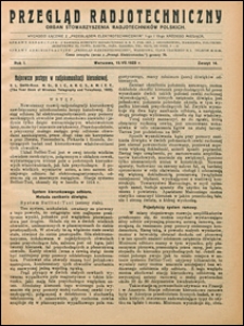 Przegląd Radjotechniczny 1923 nr 14