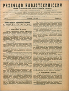 Przegląd Radjotechniczny 1923 nr 15