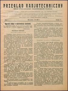 Przegląd Radjotechniczny 1923 nr 17