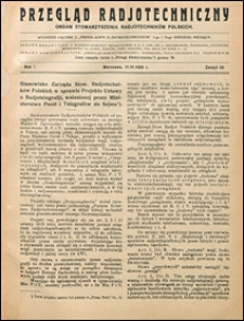 Przegląd Radjotechniczny 1923 nr 22