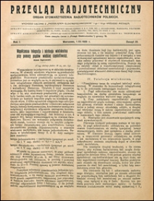 Przegląd Radjotechniczny 1923 nr 23