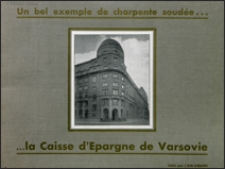 La Caise d'Espargne de Varsovie