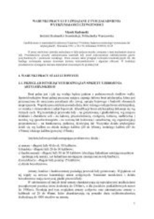 Warunki pracy luf i związane z tym zagadnienia wytrzymałości i żywotności