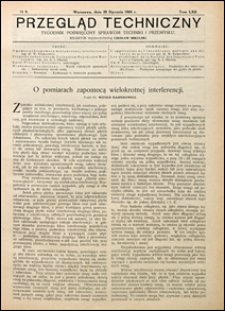Przegląd Techniczny 1924 nr 5