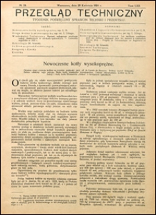 Przegląd Techniczny 1924 nr 18
