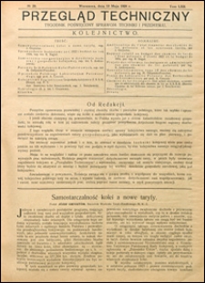 Przegląd Techniczny 1924 nr 20