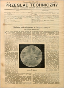 Przegląd Techniczny 1924 nr 21