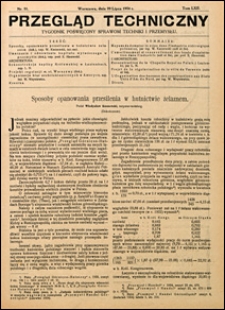 Przegląd Techniczny 1924 nr 31