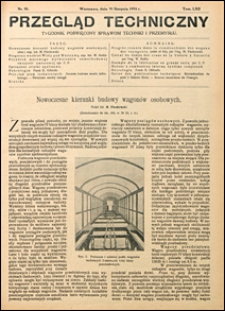 Przegląd Techniczny 1924 nr 35