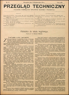 Przegląd Techniczny 1924 nr 43