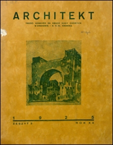 Architekt 1925 nr 3