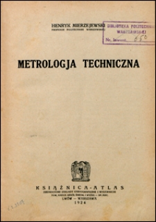 Metrologia techniczna