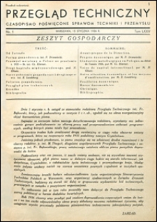 Przegląd Techniczny 1936 nr 1