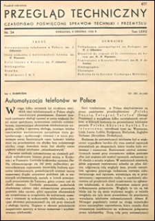 Przegląd Techniczny 1936 nr 24