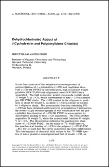 Dehydrochlorinated Adduct of/3-Cyclodextrin and Poly(vinylidene Chloride)